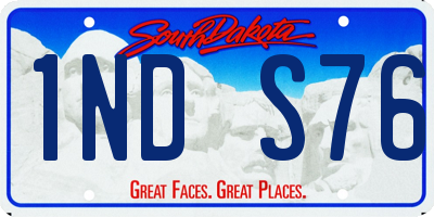 SD license plate 1NDS76