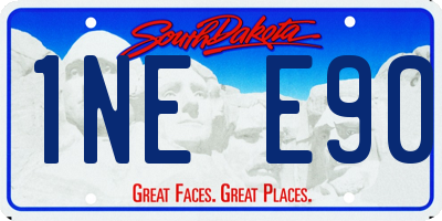 SD license plate 1NEE90