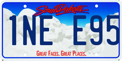 SD license plate 1NEE95