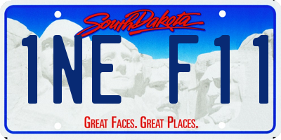 SD license plate 1NEF11