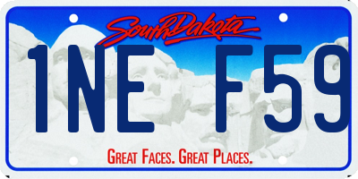 SD license plate 1NEF59