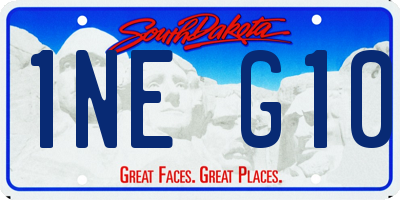 SD license plate 1NEG10
