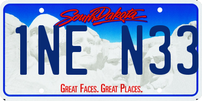 SD license plate 1NEN33