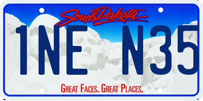 SD license plate 1NEN35