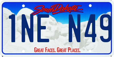SD license plate 1NEN49