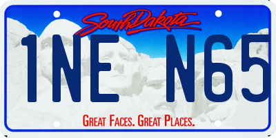SD license plate 1NEN65