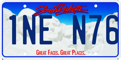 SD license plate 1NEN76