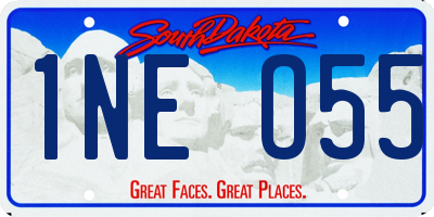 SD license plate 1NEO55