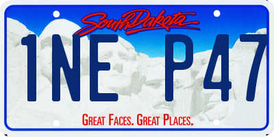 SD license plate 1NEP47