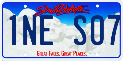SD license plate 1NES07