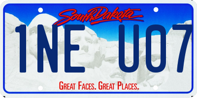 SD license plate 1NEU07