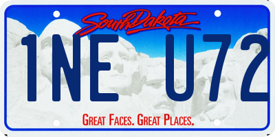 SD license plate 1NEU72