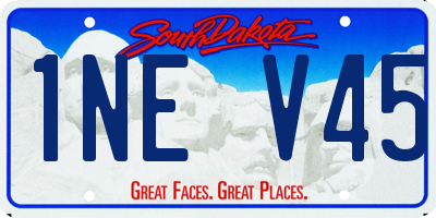 SD license plate 1NEV45