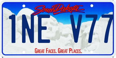 SD license plate 1NEV77