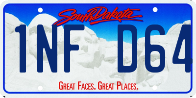 SD license plate 1NFD64