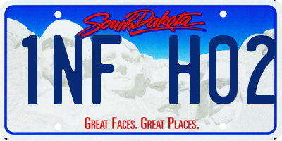 SD license plate 1NFH02