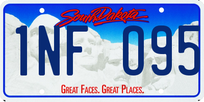 SD license plate 1NFO95