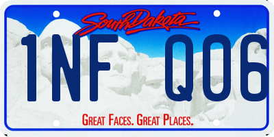 SD license plate 1NFQ06