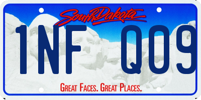 SD license plate 1NFQ09
