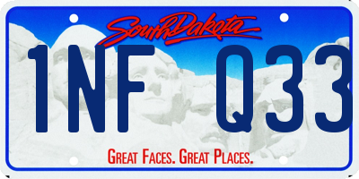 SD license plate 1NFQ33