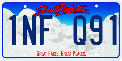 SD license plate 1NFQ91
