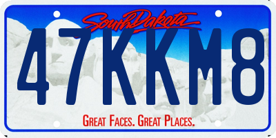 SD license plate 47KKM8