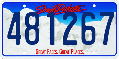 SD license plate 481267