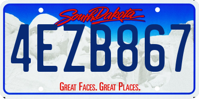 SD license plate 4EZB867