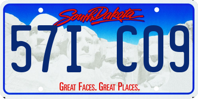 SD license plate 57IC09