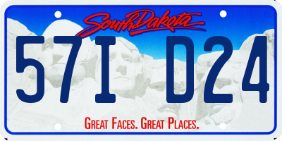 SD license plate 57ID24