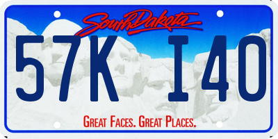 SD license plate 57KI40