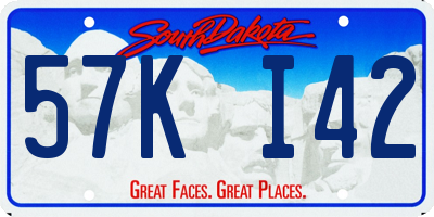 SD license plate 57KI42