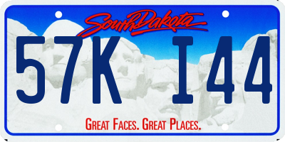 SD license plate 57KI44