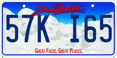 SD license plate 57KI65
