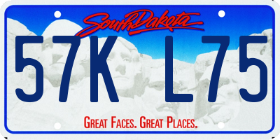 SD license plate 57KL75
