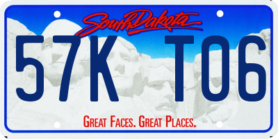 SD license plate 57KT06