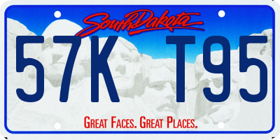 SD license plate 57KT95