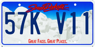 SD license plate 57KV11