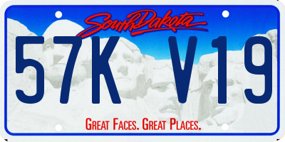 SD license plate 57KV19
