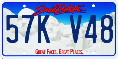 SD license plate 57KV48