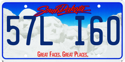 SD license plate 57LI60