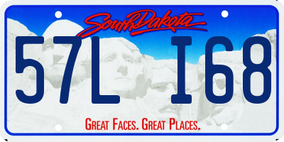 SD license plate 57LI68