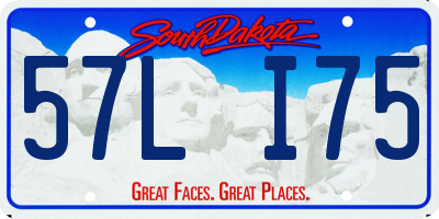 SD license plate 57LI75