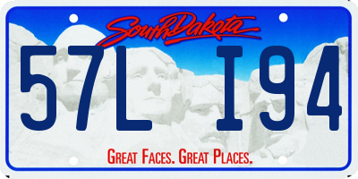 SD license plate 57LI94