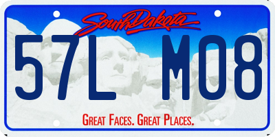 SD license plate 57LM08