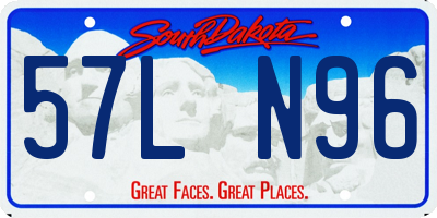 SD license plate 57LN96