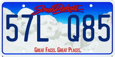 SD license plate 57LQ85