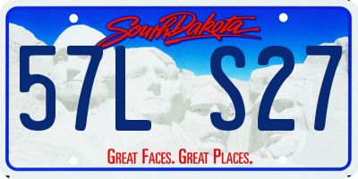 SD license plate 57LS27