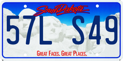 SD license plate 57LS49