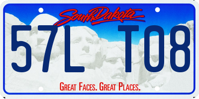 SD license plate 57LT08